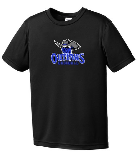 Outlaws Baseball (Logo) YOUTH Sport-Tek PosiCharge Competitor Tee