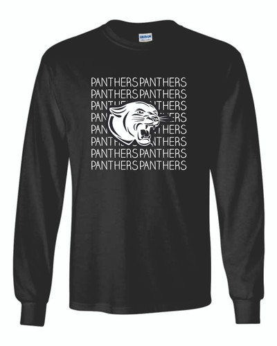 YOUTH Carol Stream Panthers Long Sleeve Cotton Shirt #3
