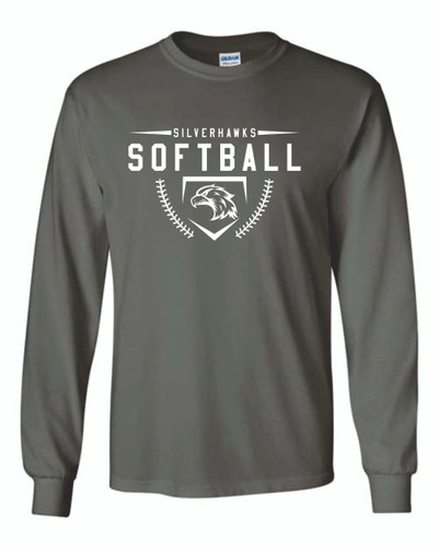 St. Charles Silverhawks Softball YOUTH Long Sleeve T-Shirt - 2