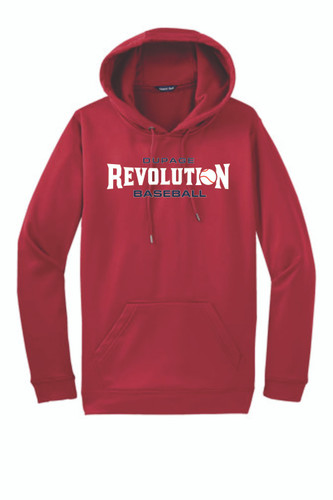 Dupage Revolution Baseball YOUTH Performance Fleece Hooded Pullover