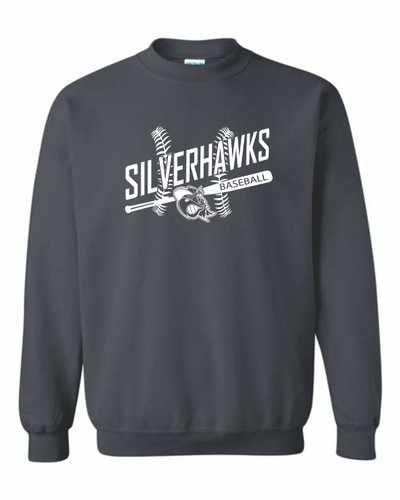 Bartlett SIlverhawks Baseball ADULT Heavy Blend Sweatshirt