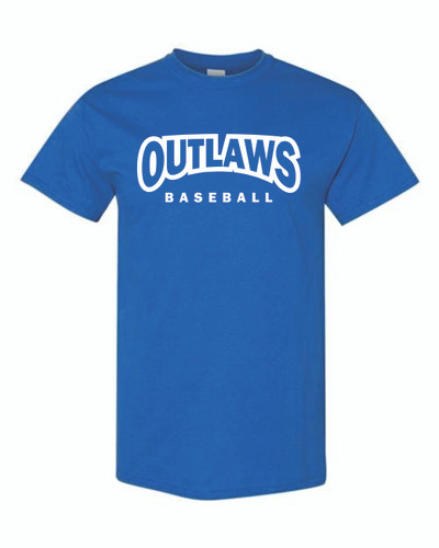 Outlaws Baseball Heavy Cotton T-Shirt