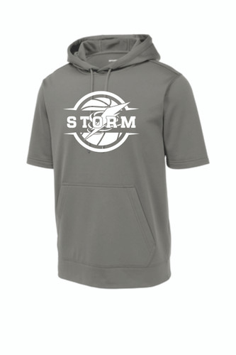 South Elgin Basketball Fleece Short Sleeve Hooded Pullover