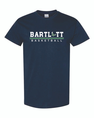 Bartlett High School Basketball Cotton T-Shirt (Design 3)