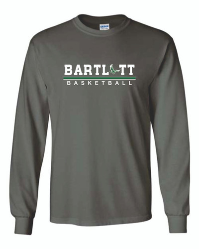 Bartlett High School Basketball YOUTH Cotton Long Sleeve T-Shirt (Design 3)