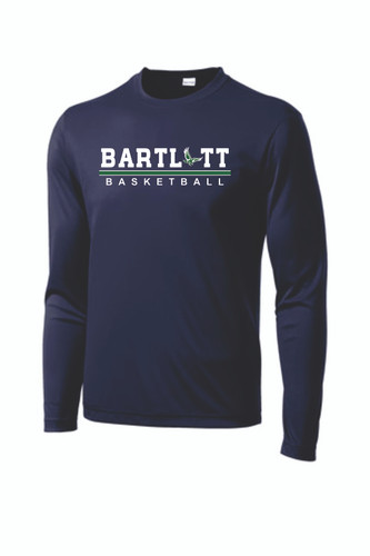 Bartlett High School Basketball Long Sleeve PosiCharge Competitor Tee (Design 3)