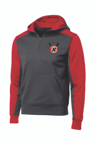 Huntley Raiders Lacrosse Fleece1/4-Zip Hooded Sweatshirt