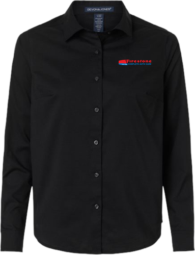Firestone  CrownLux Performance® Spencer Poplin Dress Shirt
