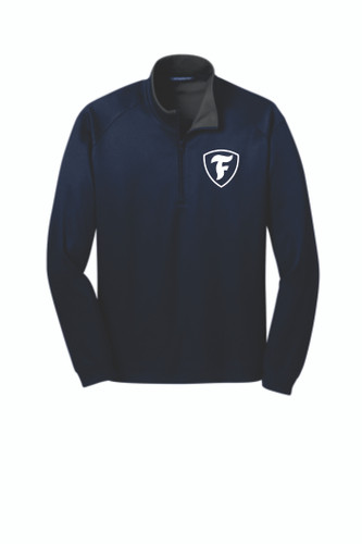 Firestone Vertical Texture 1/4-Zip Pullover "F" Shield