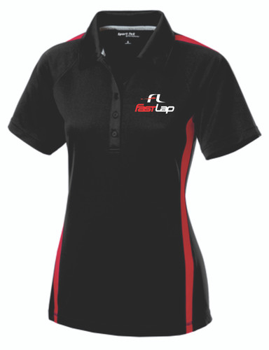 Fast Lap Ladies PosiCharge® Micro-Mesh Colorblock Polo