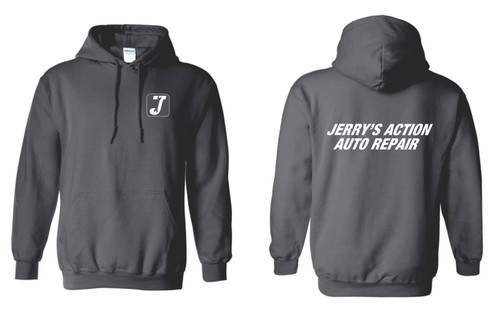 Jerry's Action Auto Repair Heavy Blend Hooded Sweatshirt.