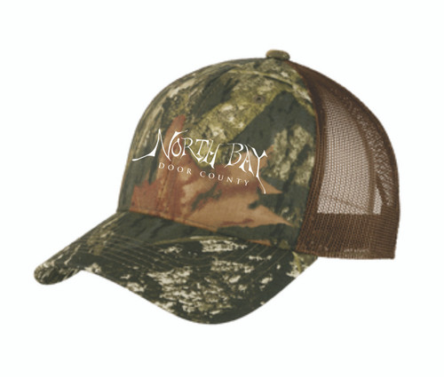 North Bay Door County Structured Camouflage Mesh Back Cap