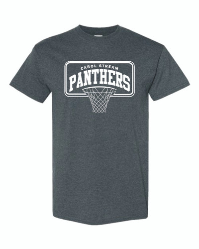 Carol Stream Panthers Basketball YOUTH - Gildan - Heavy Cotton T-Shirt (Design 1)