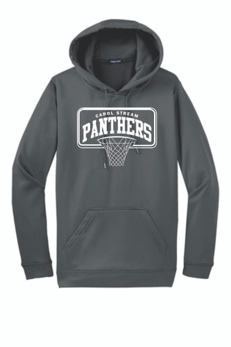 Carol Stream Panthers Basketball YOUTH - Sport-Tek® Sport-Wick® Fleece Hooded Pullover (Design 1)