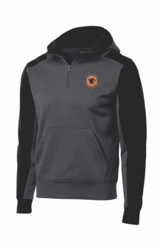 Carol Stream Panthers Basketball - Sport-Tek Tech Fleece Colorblock 1/4-Zip Hooded Sweatshirt