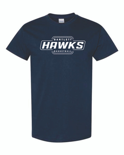 Bartlett High School Basketball Heavy Cotton T-Shirt (Design 2)