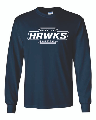 Bartlett High School Basketball Ultra Cotton Long Sleeve T-Shirt (Design 2)