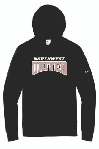 NWU Nike Club Fleece Sleeve Swoosh Pullover Hoodie