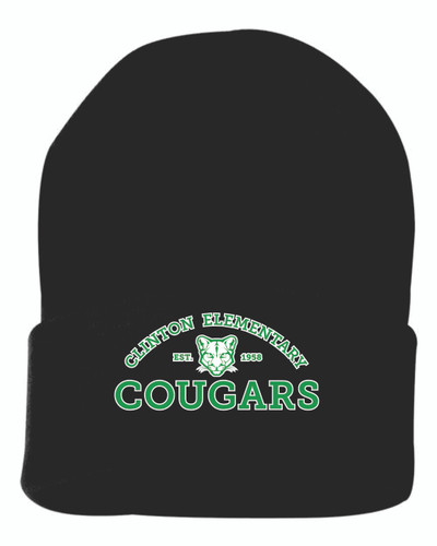 Clinton Elementary Sportsman - 12" Solid Cuffed Beanie