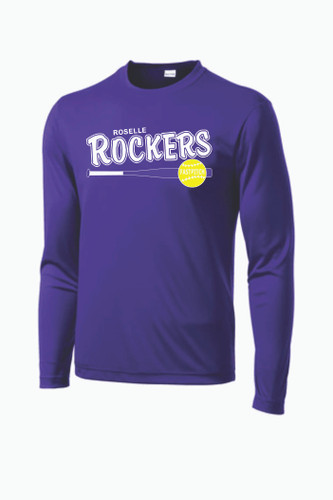 Roselle Rockers YOUTH - Sport-Tek Long Sleeve PosiCharge Competitor Tee