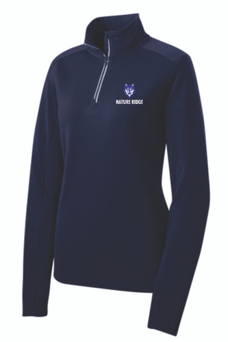 Nature Ridge Sport-Tek® Ladies Sport-Wick® Textured 1/4-Zip Pullover