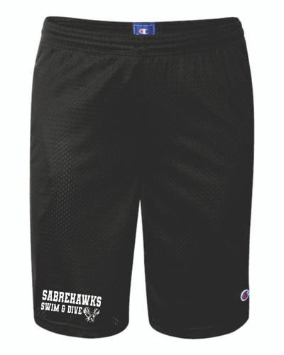Sabrehawks Polyester Mesh 9" Shorts with Pockets