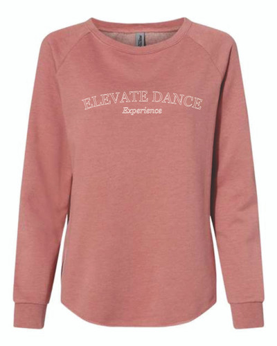 Elevate Dance -- Independent Trading Co. Women's California Wave Wash Crewneck Sweatshirt