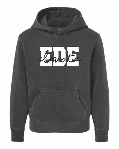 Elevate Dance YOUTH - Independent Trading Co. Midweight Pigment-Dyed Hooded Sweatshirt