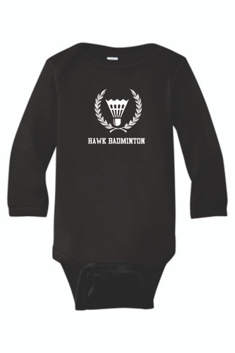 Hawks Badminton Rabbit Skins™ Infant Long Sleeve Baby Rib Bodysuit