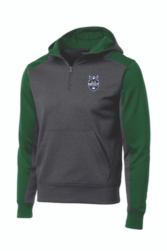 Bartlett Flag Football Sport-Tek Tech Fleece Colorblock 1/4-Zip Hooded Sweatshirt