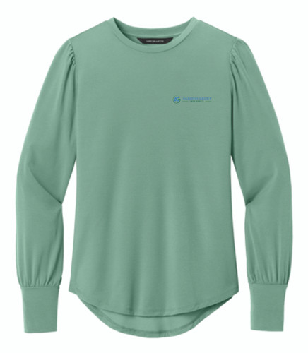 Arachas Mercer+Mettle® Women’s Stretch Jersey Long Sleeve Blouson Top