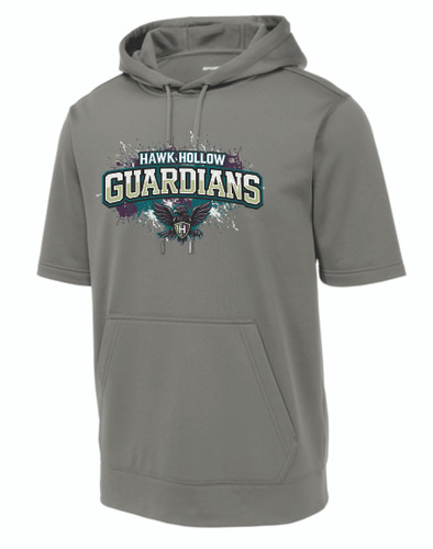 Hawk Hollow Sport-Tek Sport-Wick Fleece Short Sleeve Hooded Pullover
