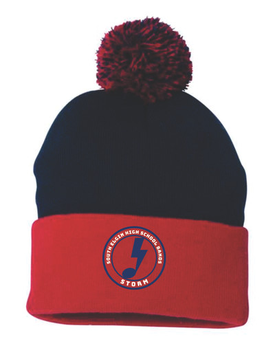 South Elgin High School Band Sportsman - Pom-Pom 12" Knit Beanie