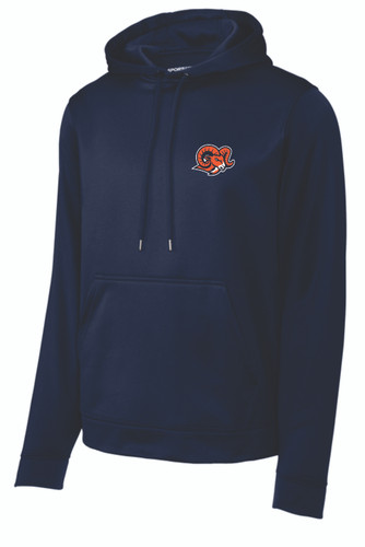 Wheaton Rams Coaches Sport-Tek® Sport-Wick® Fleece Hooded Pullover