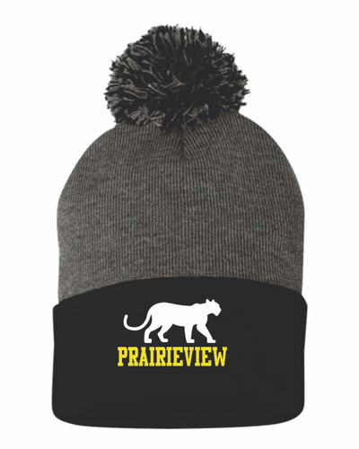 Prairieview Elementary Sportsman - Pom-Pom 12" Knit Beanie