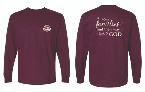 Kid's City Gildan - Ultra Cotton Long Sleeve T-Shirt (Maroon)