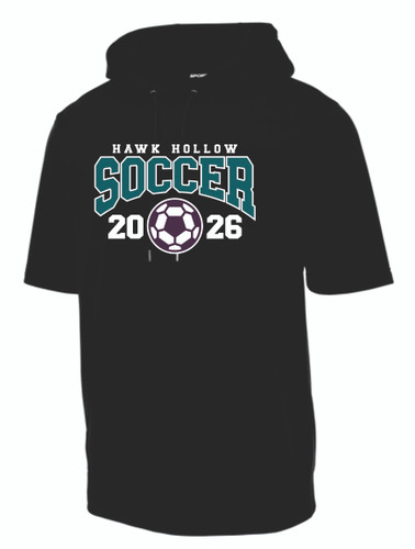 Hawk Hollow Soccer Sport-Tek Sport-Wick Fleece Short Sleeve Hooded Pullover