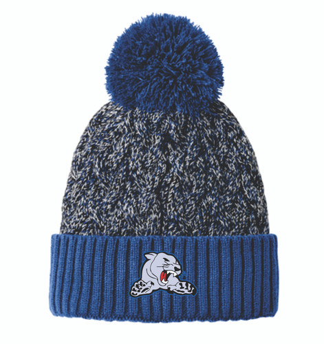 Carol Stream Cougars New Era® Marled Knit Pom Beanie