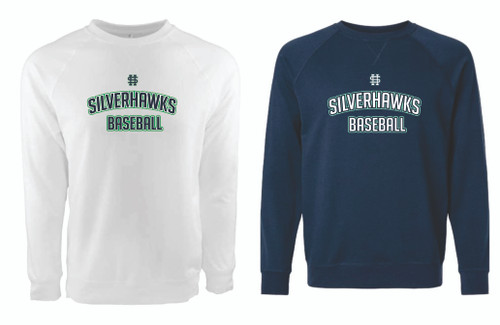 Silverhawks Next Level - Unisex Laguna Raglan Crewneck Sweatshirt