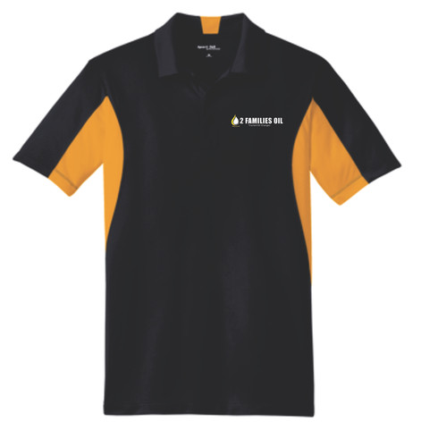 2 Families Oil Side Blocked Micropique Sport-Wick® Polo