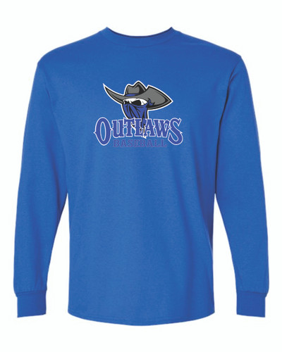 Outlaws Baseball - Gildan - Ultra Cotton Long Sleeve T-Shirt