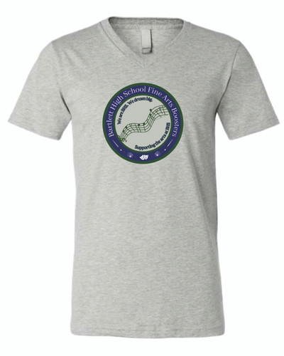 BHS Fine Arts Boosters Unisex Heather CVC V-Neck Tee
