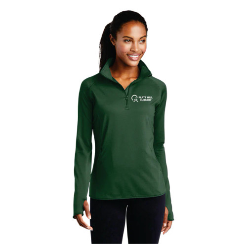 Platt Hill Nursery Sport-Tek® Sport-Wick® Stretch 1/2-Zip Pullover- Womens