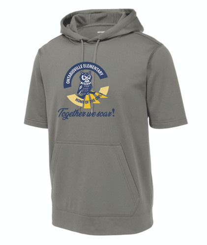 Ontarioville Elementary Sport-Tek Sport-Wick Fleece Short Sleeve Hooded Pullover