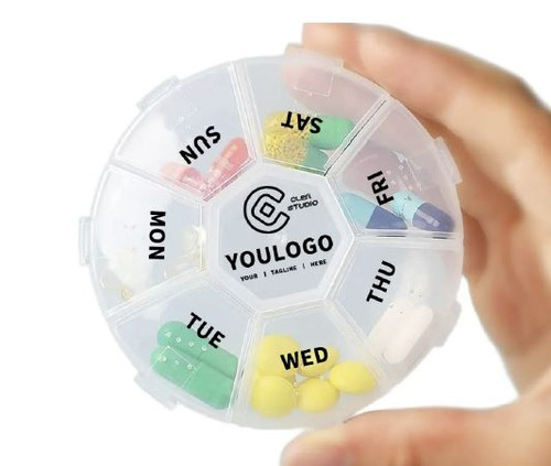 Plastic Pill Box (Minimum 100)