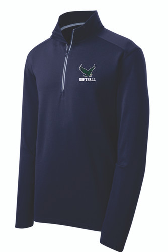 Bartlett Hawks Softball Sport-Tek® Sport-Wick® Textured 1/4-Zip Pullover