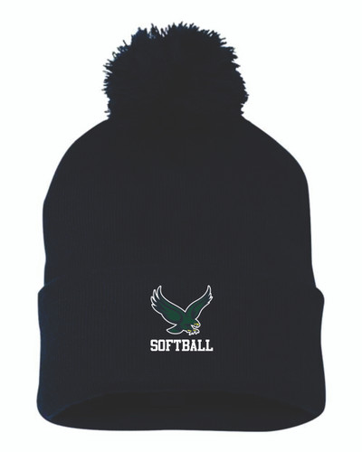 Bartlett Hawks Softball Sportsman - Pom-Pom 12" Knit Beanie