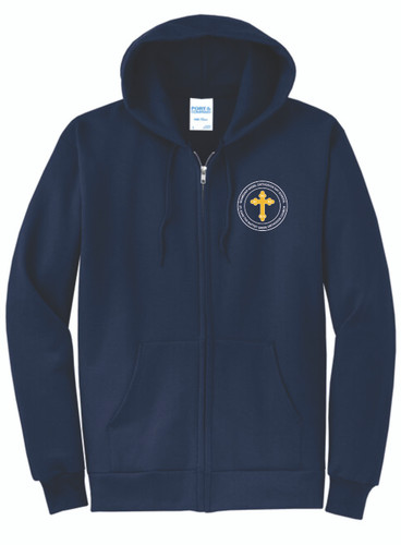 Guardian Angel Orthodox Day School Port & Co™ Core Fleece Full-Zip Hooded Sweatshirt