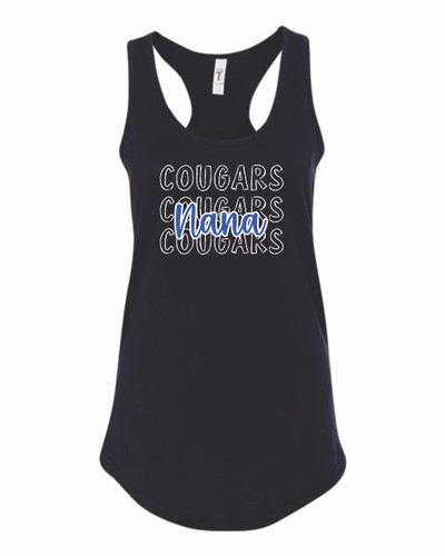 Carol Stream Cougars Fan Racerback Tank