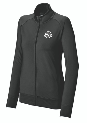 Kid's City Sport-Tek® Women's Sport-Wick® Stretch Full-Zip Cadet Jacket